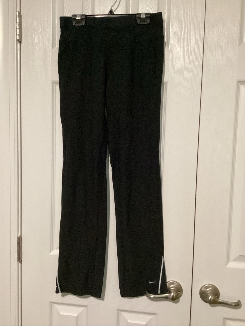 Nike Black Joggers with Ankle Zip and Reflective Swoosh